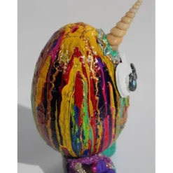 Osterfigur MILO EIERMEIER Ostergeschenk Skulptur Ei Künstler-Ei Osterei Einhorn