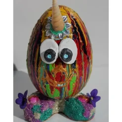 Osterfigur MILO EIERMEIER Ostergeschenk Skulptur Ei Künstler-Ei Osterei Einhorn