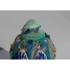 Osterfigur SHELLY EIERMEIER witziges Ostergeschenk kleine Skulptur Deko-Ei Künstler-Ei Osterei Muscheln