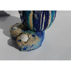 Osterfigur SHELLY EIERMEIER witziges Ostergeschenk kleine Skulptur Deko-Ei Künstler-Ei Osterei Muscheln