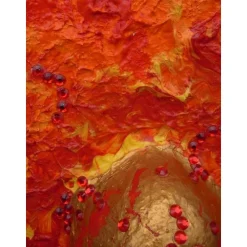 Ostergeschenk GOLDEN EI ;) abstraktes Dekoei auf einem Keilrahmen witzige Wanddeko Künstler-Ei  abstrakte Kunst