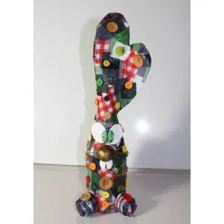 Ostergeschenk SCOTTY handgefertigte Künstler-Figur Osterdeko Geldgeschenk für Karomuster-Fans :)