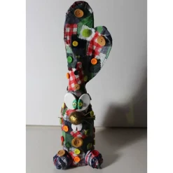 Ostergeschenk SCOTTY handgefertigte Künstler-Figur Osterdeko Geldgeschenk für Karomuster-Fans :)