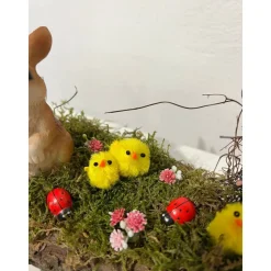 Ostergesteck auf einer Baumrinde