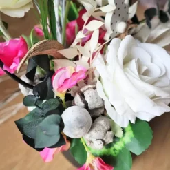 Ostergesteck Tischdeko Ostern gepunkteter Hase