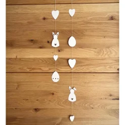 Ostergirlanden Set aus Papier – Schlichte Deko für Fenster, Türen & Wände