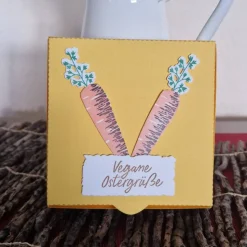 Ostergrüße / Möhrenmotiv / Geschenkverpackung / Oster Geschenkverpackung / Geschenkverpackung für Ostern / Ostern