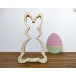 Osterhase / Hase aus Fichtenholz