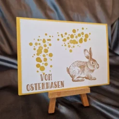 Osterhase - Osterkarte - Vom Osterhasen - Bunt