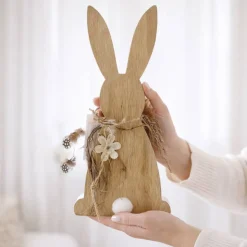 Osterhase aus Holz – Handgefertigte Osterdeko & Frühlingsfigur für dein Zuhause