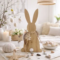 Osterhase aus Holz – Handgefertigte Osterdeko & Frühlingsfigur für dein Zuhause