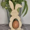 Osterhase aus Holz Osterdeko Aufsteller Hase Osterei – Geschenkidee Ostern Deko Birkenholz