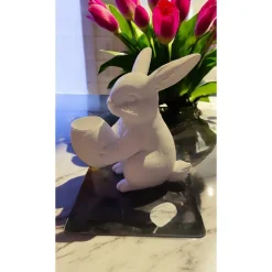 Osterhase aus PLA mit LED Teelichthalter – 3D gedruckte Deko, bemalbar & nachhaltig