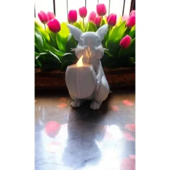 Osterhase aus PLA mit LED Teelichthalter – 3D gedruckte Deko, bemalbar & nachhaltig