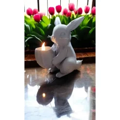 Osterhase aus PLA mit LED Teelichthalter – 3D gedruckte Deko, bemalbar & nachhaltig