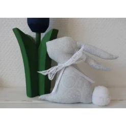 Osterhase aus Stoff - schöne Deko für Ostern - Stoffhase für das Osternest - Osterdeko