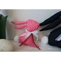 Osterhase aus Stoff - schöne Deko für Ostern - Stoffhase für das Osternest - Osterdeko