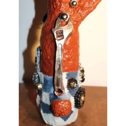 Osterhase AUTOSCHRAUBER-HASERL handgefertigte Künstler-Figur Osterdeko Geldgeschenk zu Ostern Oster-Dekoration