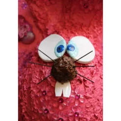 Osterhase BLÜMCHEN-HASE Ostergeschenk Kunst Skulptur Künstler-Figur Osterdeko