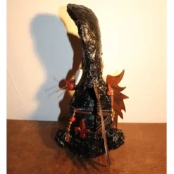 Osterhase DARK ANGELINO handgefertigte Künstler-Figur Osterdeko Geschenk für Gothic-Fans Geldgeschenk