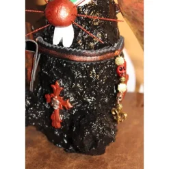 Osterhase DARK ANGELINO handgefertigte Künstler-Figur Osterdeko Geschenk für Gothic-Fans Geldgeschenk