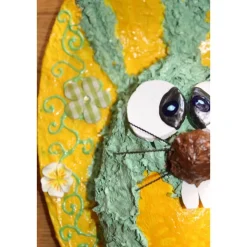 Osterhase FRÜHLINGS-HÄSCHEN Ostergeschenk für die Wand Osterdekoration Hase für die Wand auf Keilrahmen