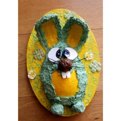 Osterhase FRÜHLINGS-HÄSCHEN Ostergeschenk für die Wand Osterdekoration Hase für die Wand auf Keilrahmen