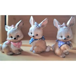 Osterhase Keramik  Ostern  Unikat  Hase mit Tuch