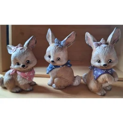 Osterhase Keramik  Ostern  Unikat  Hase mit Tuch