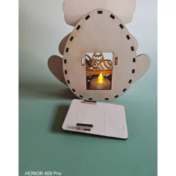 Osterhase mit Beleuchtung, Deko,Ostern, Hase aus Holz ,Geschenk