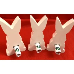 Osterhase mit stehenden Ohren, aus Relief Gießpulver, auch für Geldgeschenke geeignet