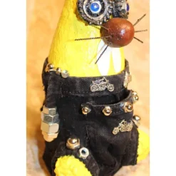 Osterhase MOTORRAD-HASERL handgefertigte Künstler-Figur Osterdeko Geschenk für Motorradfans Geldgeschenk