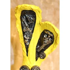 Osterhase MOTORRAD-HASERL handgefertigte Künstler-Figur Osterdeko Geschenk für Motorradfans Geldgeschenk