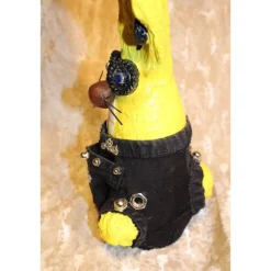 Osterhase MOTORRAD-HASERL handgefertigte Künstler-Figur Osterdeko Geschenk für Motorradfans Geldgeschenk