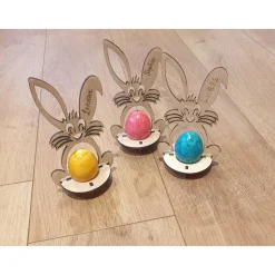 Osterhase, Osterdekoration, Halter für Überraschungsei oder Osterei, Ostergeschenk, Eierhalter, Geschenk Ostern, Bausatz
