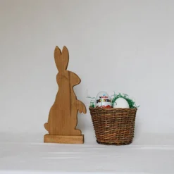 Osterhase, Ostergeschenk, Osterdekoration, Holzhasen, Osterhasen aus Holz,