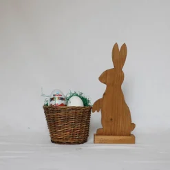 Osterhase, Ostergeschenk, Osterdekoration, Holzhasen, Osterhasen aus Holz,