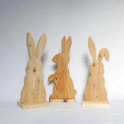 Osterhase, Ostergeschenk, Osterdekoration, Holzhasen, Osterhasen aus Holz,