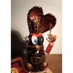 Osterhase PIRAT handgefertigte Künstler-Figur Osterdeko Geschenk für Piraten-Fans Geldgeschenk