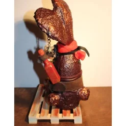 Osterhase PIRAT handgefertigte Künstler-Figur Osterdeko Geschenk für Piraten-Fans Geldgeschenk