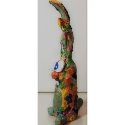 Osterhase RAINBOW BUNNY Osterhase Kunst Skulptur Künstler-Figur Osterdeko