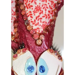 Osterhase ROSI OSTERHASE Kunst Skulptur Künstler-Figur Osterdeko Geldgeschenk Upcycling