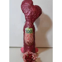 Osterhase ROSI OSTERHASE Kunst Skulptur Künstler-Figur Osterdeko Geldgeschenk Upcycling