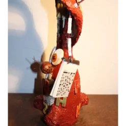 Osterhase RÄTSELHASE handgefertigte Künstler-Figur Osterdeko Geschenk für Rätselfreunde Geldgeschenk