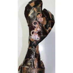 Osterhase STEAMPUNK BUNNY handgefertigte Künstler-Figur Osterdeko Geldgeschenk Bikergeschenk Vatertagsgeschenk