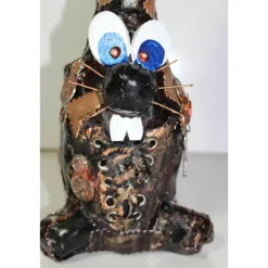 Osterhase STEAMPUNK BUNNY handgefertigte Künstler-Figur Osterdeko Geldgeschenk Bikergeschenk Vatertagsgeschenk