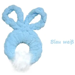 Osterhase zum Aufhängen – Handgemachte Osterdeko in Wunschfarbe für Osterstrauß & Fenster