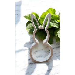 Osterhase zum Hinstellen oder Aufhängen aus PLA – 22 cm hoch, 10,5 cm breit – umweltfreundliche Osterdeko