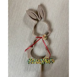 Osterhasen – Deko-Stecker, Pflanzenstecker mit Hasenmotiv, Verzierte Osterhasen-Stecker