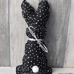 Osterhasen aus Baumwollstoff Punkte